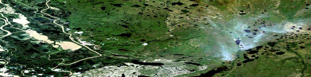 Air photo: Inuvik Satellite Image map 107B07 at 1:50,000 Scale