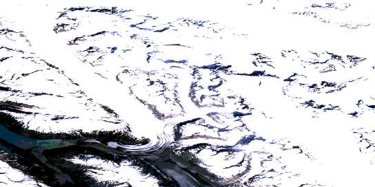Air photo: Mount Aylesworth Satellite Image map 114O15 at 1:50,000 Scale