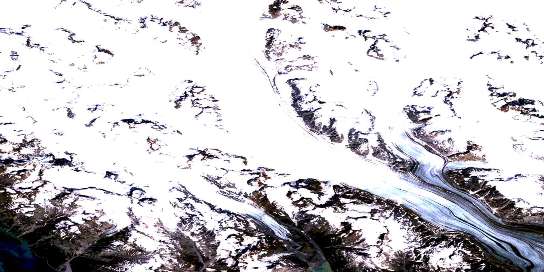 Air photo: Carroll Glacier Satellite Image map 114P02 at 1:50,000 Scale