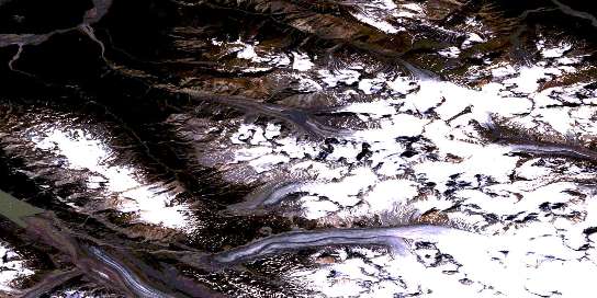 Air photo: Pentice Ridge Satellite Image map 114P06 at 1:50,000 Scale