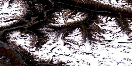 Range Lake Satellite Map 114P13 at 1:50,000 scale - National Topographic System of Canada (NTS) - Orthophoto