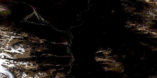 Air photo: Survey Lake Satellite Image map 114P14 at 1:50,000 Scale