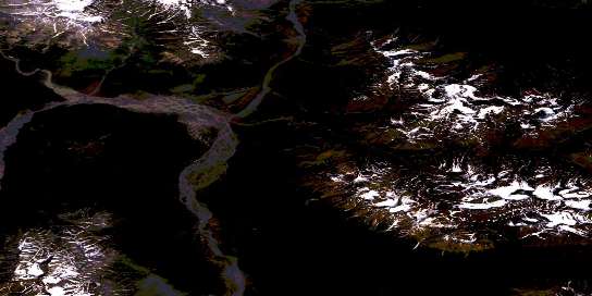 Air photo: Auriol Range Satellite Image map 115A12 at 1:50,000 Scale