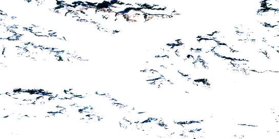 Ulu Mountain Satellite Map 115B02 at 1:50,000 scale - National Topographic System of Canada (NTS) - Orthophoto