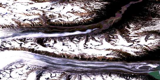 Air photo: Felsite Glacier Satellite Image map 115B08 at 1:50,000 Scale