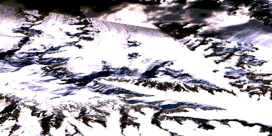 Air photo: Mcarthur Peak Satellite Image map 115C09 at 1:50,000 Scale