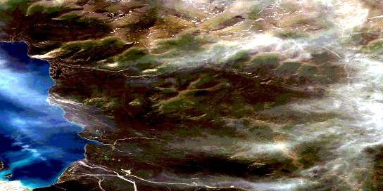 Air photo: Cultus Creek Satellite Image map 115G01 at 1:50,000 Scale