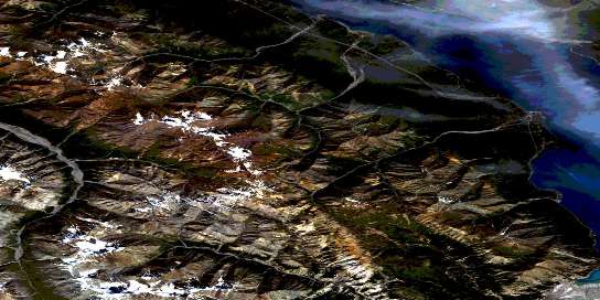 Air photo: Congdon Creek Satellite Image map 115G02 at 1:50,000 Scale