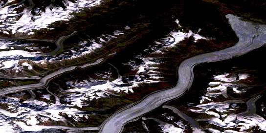 Air photo: Donjek Glacier Satellite Image map 115G04 at 1:50,000 Scale