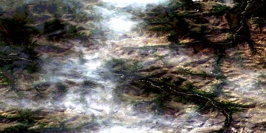 Air photo: Talbot Creek Satellite Image map 115G09 at 1:50,000 Scale