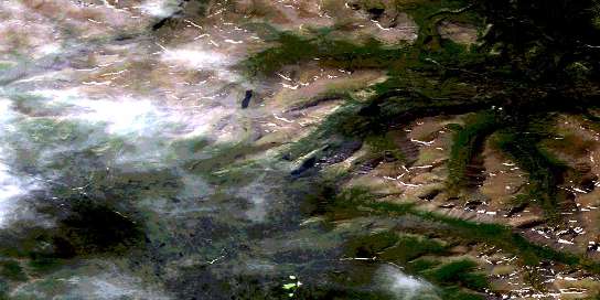 Air photo: Mckinley Creek Satellite Image map 115H04 at 1:50,000 Scale