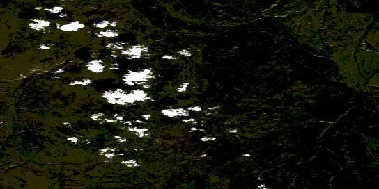 Air photo: Kirkland Creek Satellite Image map 115H09 at 1:50,000 Scale