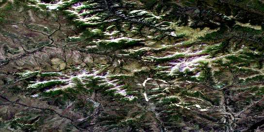 Air photo: Mount Nansen Satellite Image map 115I03 at 1:50,000 Scale