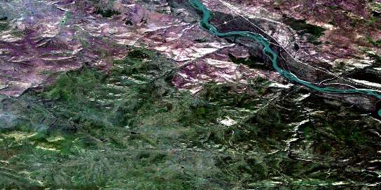 Air photo: Merrice Lake Satellite Image map 115I07 at 1:50,000 Scale