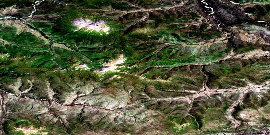 No Title Satellite Map 115J03 at 1:50,000 scale - National Topographic System of Canada (NTS) - Orthophoto