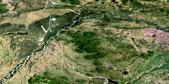 Enger Creek Satellite Map 115K07 at 1:50,000 scale - National Topographic System of Canada (NTS) - Orthophoto
