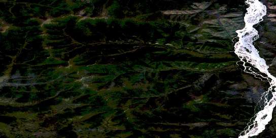 Air photo: Caledonia Creek Satellite Image map 115K09 at 1:50,000 Scale