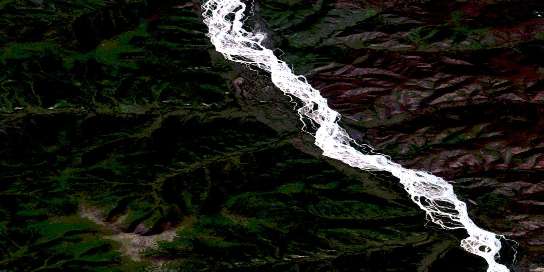 Air photo: Katrina Creek Satellite Image map 115K16 at 1:50,000 Scale