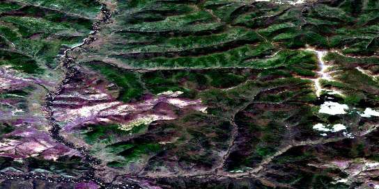 Air photo: Rice Creek Satellite Image map 115N07 at 1:50,000 Scale
