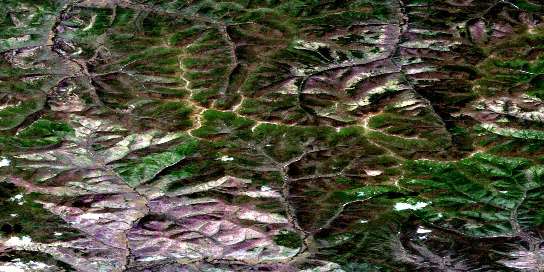 Air photo: Marion Creek Satellite Image map 115N08 at 1:50,000 Scale