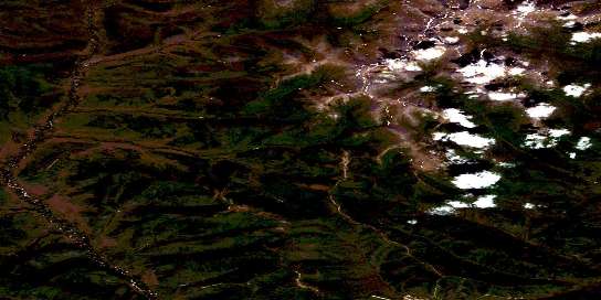 Air photo: Borden Creek Satellite Image map 115N10 at 1:50,000 Scale