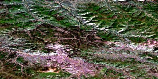 Air photo: Pyroxene Mountain Satellite Image map 115O01 at 1:50,000 Scale