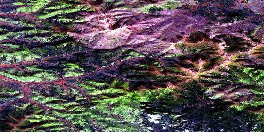 Air photo: Australia Mountain Satellite Image map 115O09 at 1:50,000 Scale