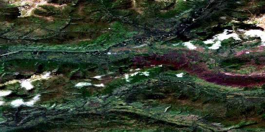 Air photo: Moose Creek Satellite Image map 115P10 at 1:50,000 Scale