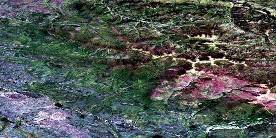 Air photo: Gravel Lake Satellite Image map 115P13 at 1:50,000 Scale