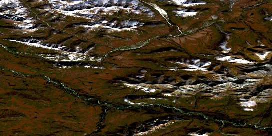 No Title Satellite Map 116A15 at 1:50,000 scale - National Topographic System of Canada (NTS) - Orthophoto