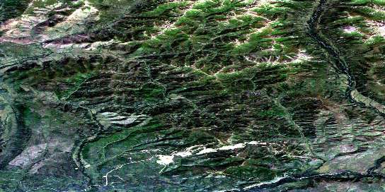 Air photo: Lee Creek Satellite Image map 116B01 at 1:50,000 Scale