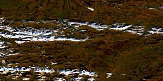 Air photo: Kit Lake Satellite Image map 116B15 at 1:50,000 Scale