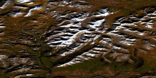 Air photo: Mount Klotz Satellite Image map 116F08 at 1:50,000 Scale