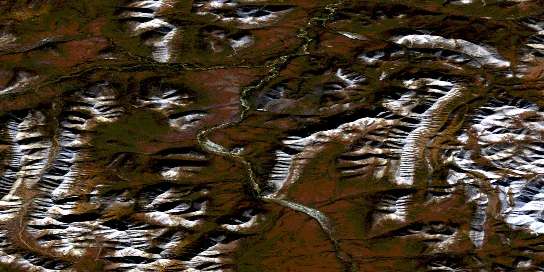 Air photo: Mount Whitney Satellite Image map 116G12 at 1:50,000 Scale