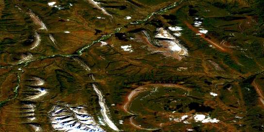 Air photo: Mount Huley Satellite Image map 116G15 at 1:50,000 Scale