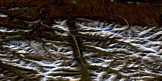 Air photo: Blackstone Lake Satellite Image map 116H04 at 1:50,000 Scale