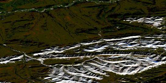 Air photo: Mount Cronkhite Satellite Image map 116H12 at 1:50,000 Scale