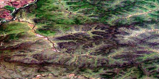 Air photo: Ellen Creek Satellite Image map 116I12 at 1:50,000 Scale