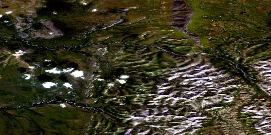 Air photo: Mount Cronin Satellite Image map 116I16 at 1:50,000 Scale
