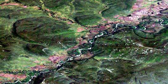Air photo: Rube Creek Satellite Image map 116J09 at 1:50,000 Scale