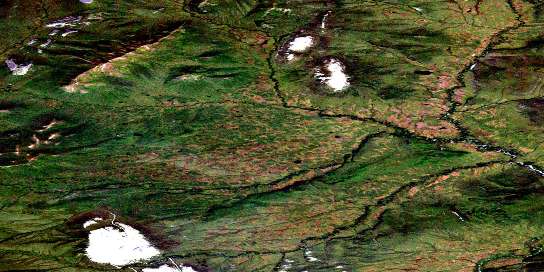 No Title Satellite Map 116J12 at 1:50,000 scale - National Topographic System of Canada (NTS) - Orthophoto