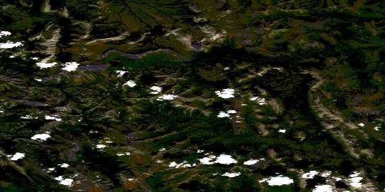 No Title Satellite Map 116K08 at 1:50,000 scale - National Topographic System of Canada (NTS) - Orthophoto