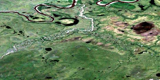 Air photo: Twin Lake Satellite Image map 116N08 at 1:50,000 Scale