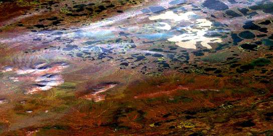 Air photo: Schaeffer Creek Satellite Image map 116N16 at 1:50,000 Scale