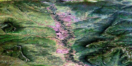 Air photo: Voreekwa Lakes Satellite Image map 116O01 at 1:50,000 Scale