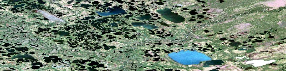Pattullo Lake Satellite Map 117A04 at 1:50,000 scale - National Topographic System of Canada (NTS) - Orthophoto