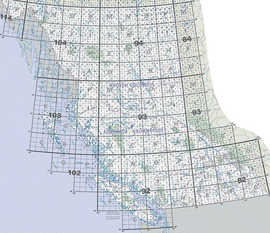 BC Topographic Map Index