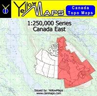 Canada East - 1:250,000 Series - YellowMaps Canada Topo Maps