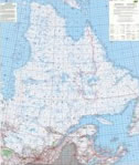Quebec Region Canada Topo Map Index