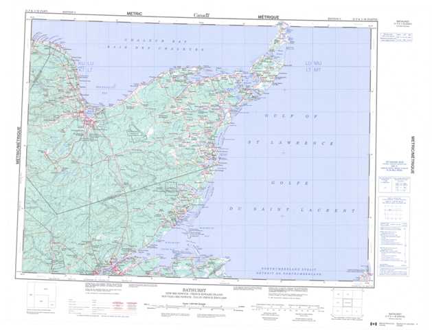 Purchase Bathurst Topographic Map 021P at 1:250,000 scale